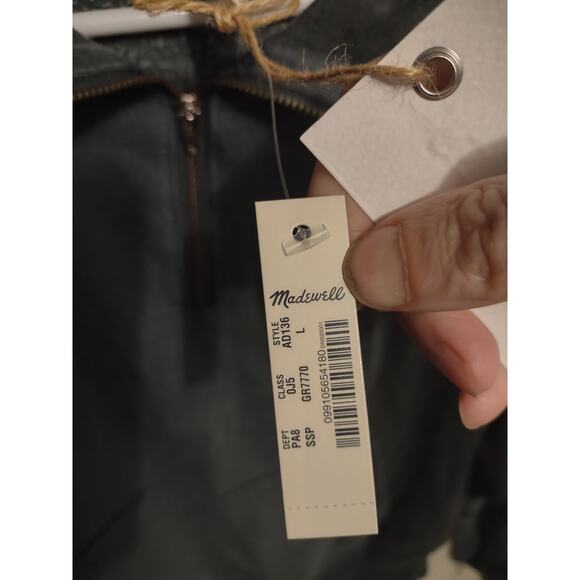 Madewell Rivet and Thread Green Hoodie Sweatshirt Large Oversized Preppy Casual - Picture 6 of 8